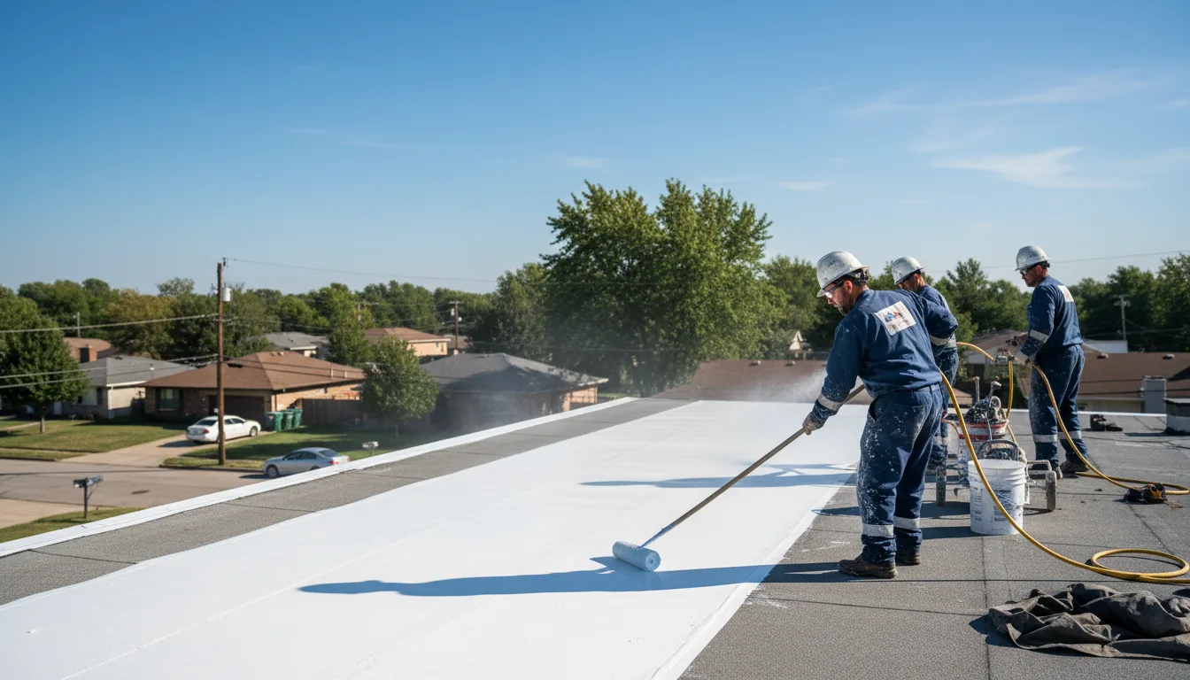 Commercial roof coating in Warwick, RI near me